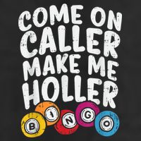 Come On Caller Make Me Holler Bingo Funny Player Quote Large Microfiber Waffle Golf Towel