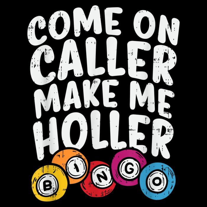 Come On Caller Make Me Holler Bingo Funny Player Quote Visor