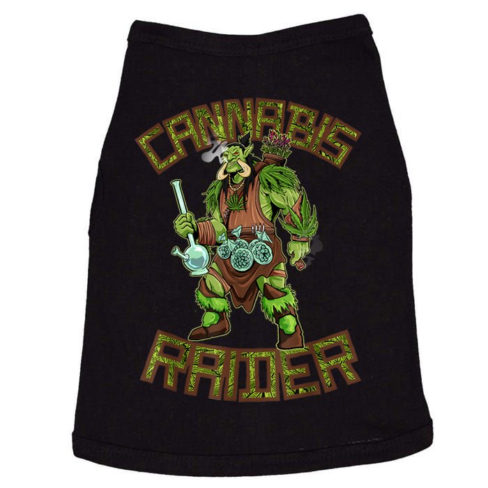 Cool Orc Cannabis Raider Marijuana 420 Fantasy RPG Weed Fan Doggie Tank