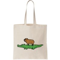 Capybara On Crocodile Capy Alligator Rodent Bag
