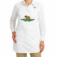 Capybara On Crocodile Capy Alligator Rodent Apron