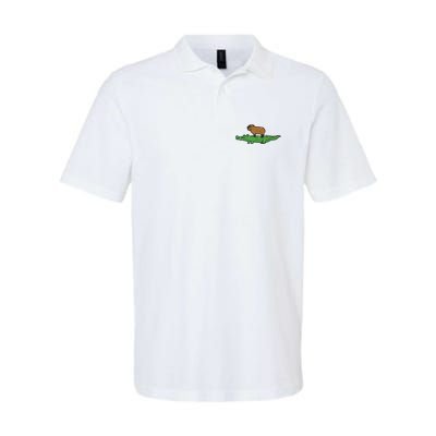 Capybara On Crocodile Capy Alligator Rodent Polo