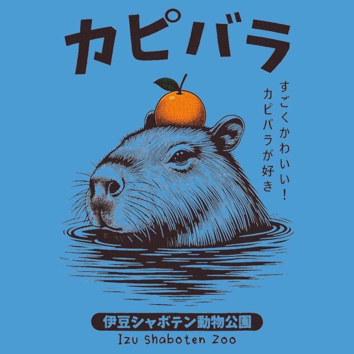 Capybara Onsen Capybara With Orange Capybara Lovers Tie Dye Hoodie