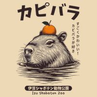 Capybara Onsen Capybara With Orange Capybara Lovers Bag