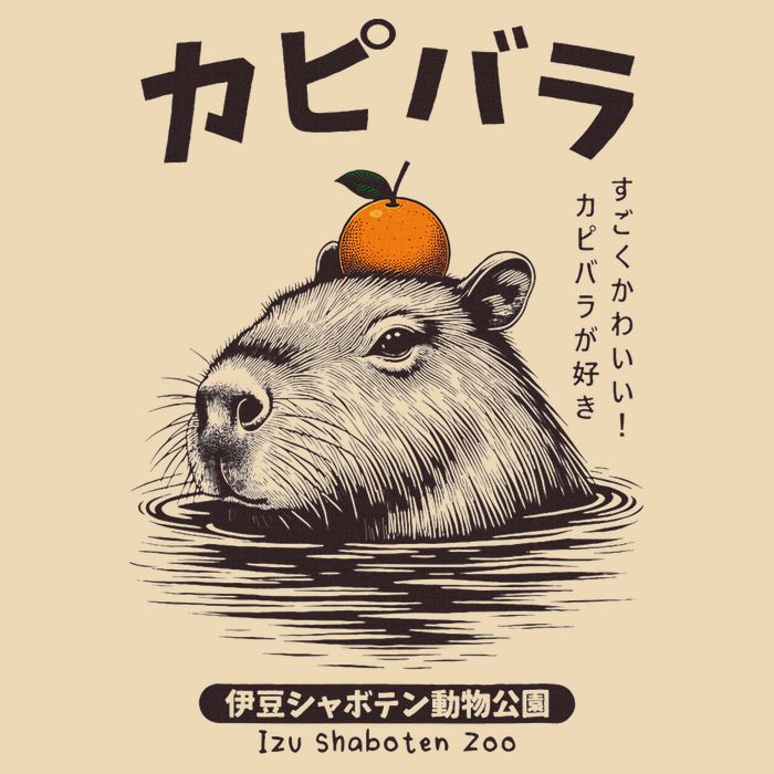 Capybara Onsen Capybara With Orange Capybara Lovers Zip Tote Bag