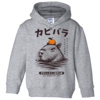 Capybara Onsen Capybara With Orange Capybara Lovers Toddler Hoodie
