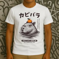 Capybara Onsen Capybara With Orange Capybara Lovers T-Shirt