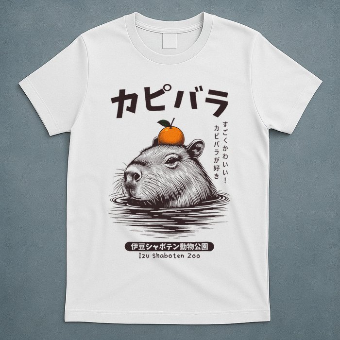 Capybara Onsen Capybara With Orange Capybara Lovers T-Shirt