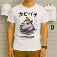 Capybara Onsen Capybara With Orange Capybara Lovers T-Shirt