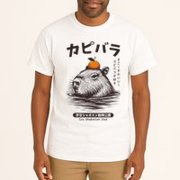 Capybara Onsen Capybara With Orange Capybara Lovers Tall T-Shirt