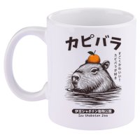 Capybara Onsen Capybara With Orange Capybara Lovers 11oz C Handle Ceramic Mug