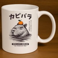Capybara Onsen Capybara With Orange Capybara Lovers 11oz C Handle Ceramic Mug