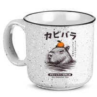 Capybara Onsen Capybara With Orange Capybara Lovers 15oz Campfire Ceramic Mug