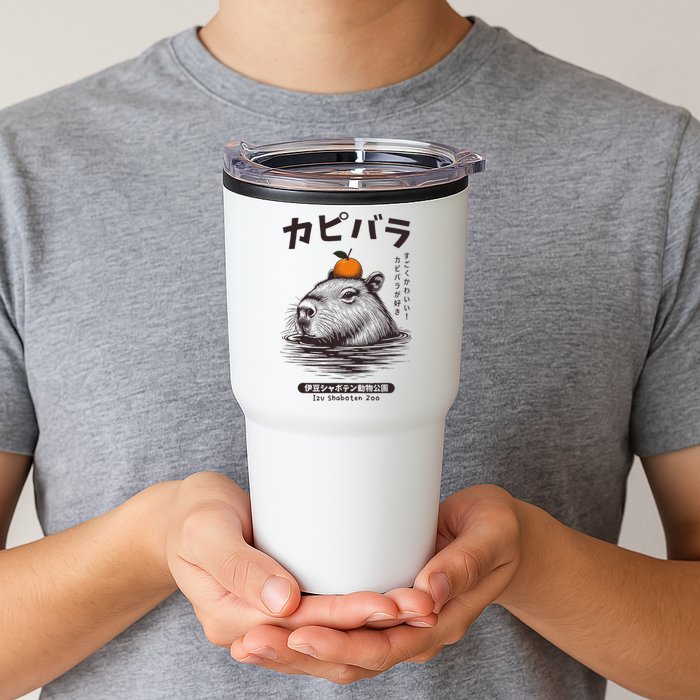 Capybara Onsen Capybara With Orange Capybara Lovers Tumbler