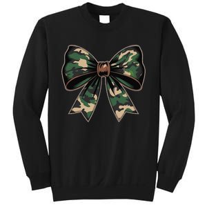 Camouflage Old Camo Bow Camo Coquette Bow Hunting Gift Sweatshirt