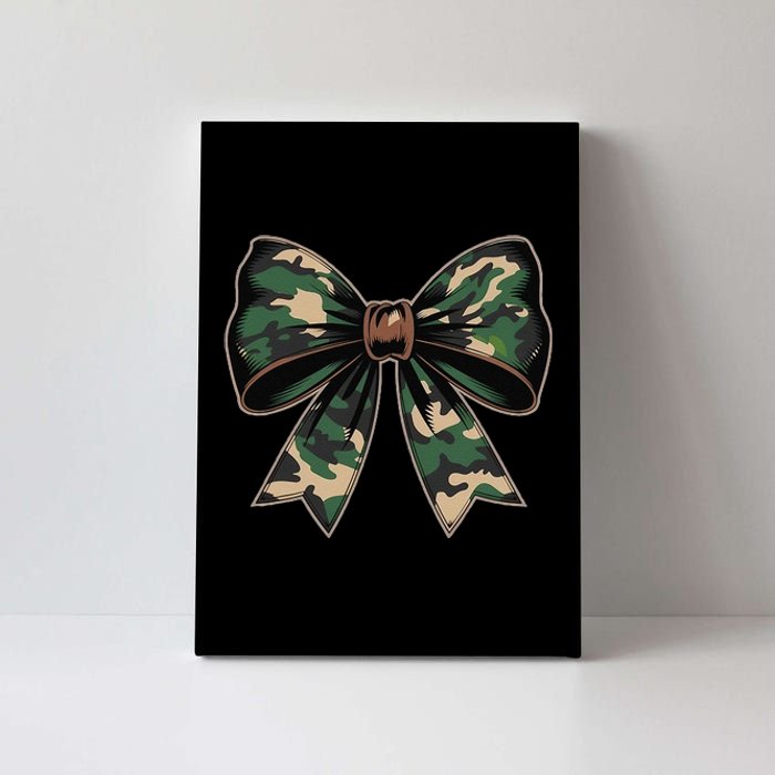 Camouflage Old Camo Bow Camo Coquette Bow Hunting Gift Canvas