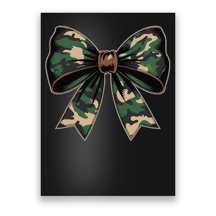 Camouflage Old Camo Bow Camo Coquette Bow Hunting Gift Poster