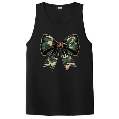 Camouflage Old Camo Bow Camo Coquette Bow Hunting Gift PosiCharge Competitor Tank