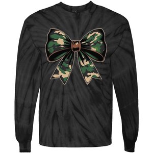 Camouflage Old Camo Bow Camo Coquette Bow Hunting Gift Tie-Dye Long Sleeve Shirt