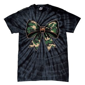 Camouflage Old Camo Bow Camo Coquette Bow Hunting Gift Tie-Dye T-Shirt