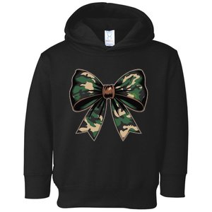 Camouflage Old Camo Bow Camo Coquette Bow Hunting Gift Toddler Hoodie