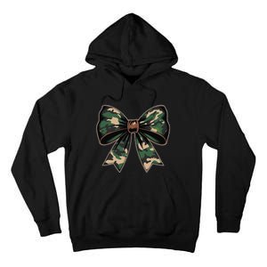 Camouflage Old Camo Bow Camo Coquette Bow Hunting Gift Tall Hoodie