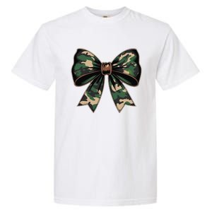 Camouflage Old Camo Bow Camo Coquette Bow Hunting Gift Garment-Dyed Heavyweight T-Shirt