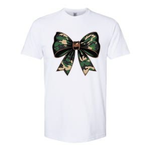 Camouflage Old Camo Bow Camo Coquette Bow Hunting Gift Softstyle CVC T-Shirt