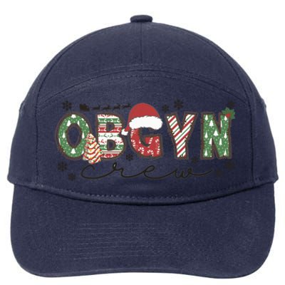 Christmas Obgyn Crew Obgyn Nurse Ultrasound Nurse Crew Great Gift 7-Panel Snapback Hat