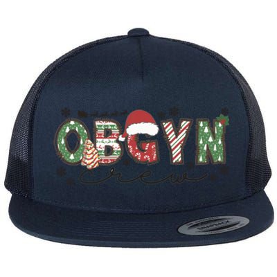 Christmas Obgyn Crew Obgyn Nurse Ultrasound Nurse Crew Great Gift Flat Bill Trucker Hat