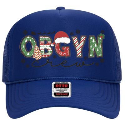 Christmas Obgyn Crew Obgyn Nurse Ultrasound Nurse Crew Great Gift High Crown Mesh Back Trucker Hat