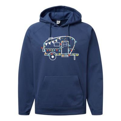 Christmas Ornats Camper Decoration Funny Camping Lovers Great Gift Performance Fleece Hoodie