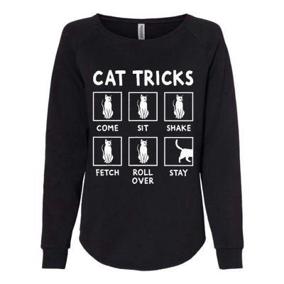 Cat Owner Cat Tricks For Feline Womens California Wash Sweatshirt