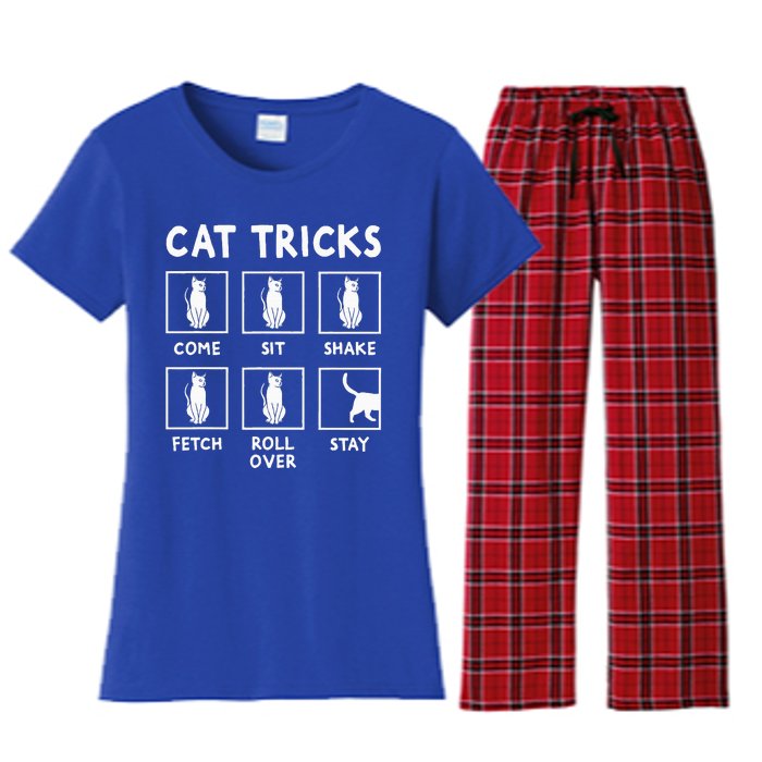 Cat Owner Cat Tricks For Feline Women's Flannel Pajama Set