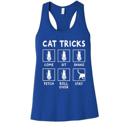 Cat Owner Cat Tricks For Feline Women's Racerback Tank