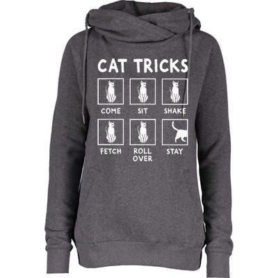 Cat Owner Cat Tricks For Feline Womens Funnel Neck Pullover Hood