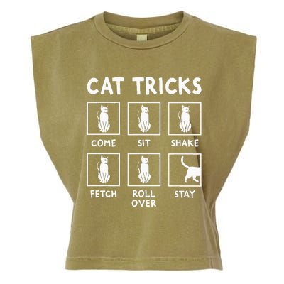 Cat Owner Cat Tricks For Feline Garment-Dyed Women's Muscle Tee