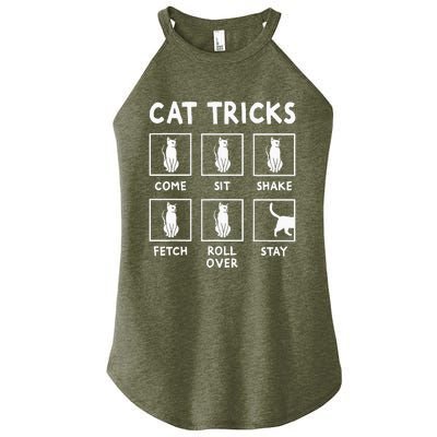 Cat Owner Cat Tricks For Feline Women's Perfect Tri Rocker Tank