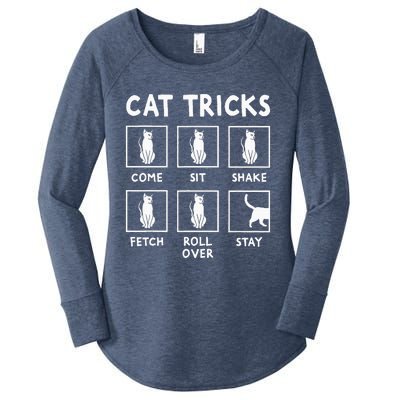 Cat Owner Cat Tricks For Feline Women's Perfect Tri Tunic Long Sleeve Shirt