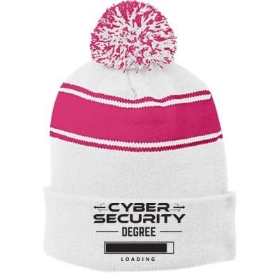 Cybersecurity Outfit Computer Security Computer Engineer Stripe Pom Pom Beanie