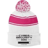 Cybersecurity Outfit Computer Security Computer Engineer Stripe Pom Pom Beanie