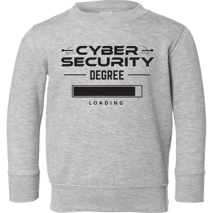 Cybersecurity Outfit Computer Security Computer Engineer Toddler Sweatshirt