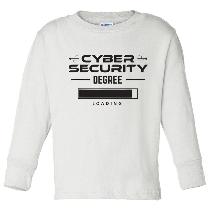 Cybersecurity Outfit Computer Security Computer Engineer Toddler Long Sleeve Shirt