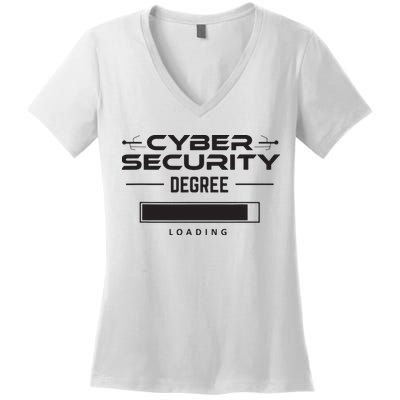 Cybersecurity Outfit Computer Security Computer Engineer Women's V-Neck T-Shirt