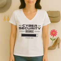 Cybersecurity Outfit Computer Security Computer Engineer Women's V-Neck T-Shirt