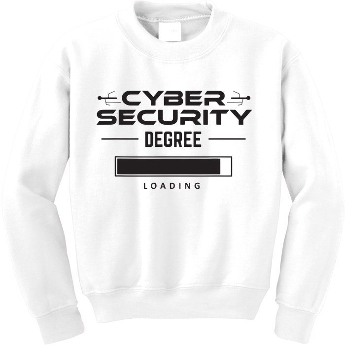 Cybersecurity Outfit Computer Security Computer Engineer Kids Sweatshirt