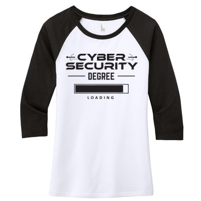 Cybersecurity Outfit Computer Security Computer Engineer Women's Tri-Blend 3/4-Sleeve Raglan Shirt