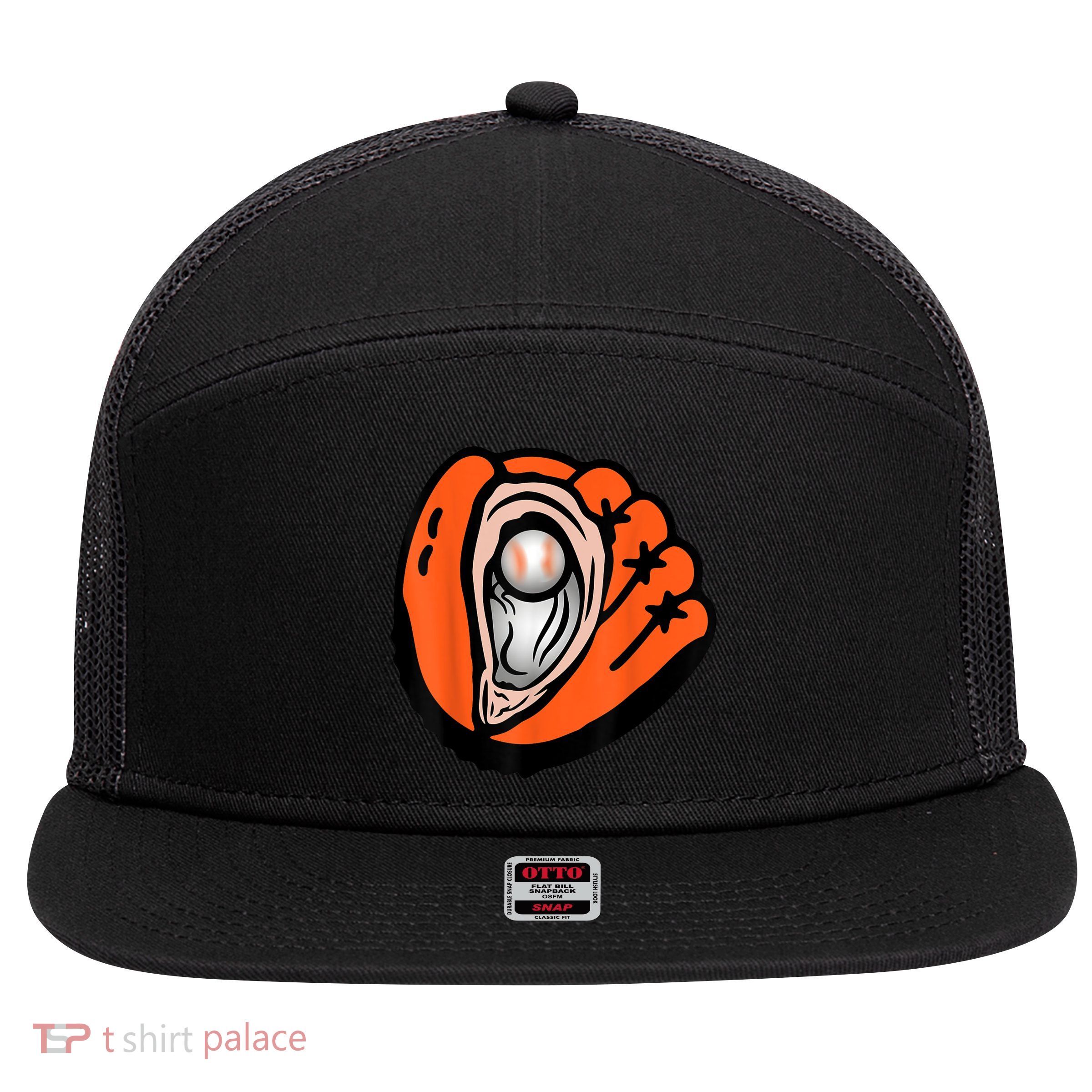 Chesapeake Oyster Catchers Merch Chesapeake Oyster Catchers Logo tee 7 Panel Mesh Trucker Snapback Hat