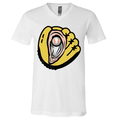 Chesapeake Oyster Catchers Tees Chesapeake Oyster Catchers Baseball V-Neck T-Shirt