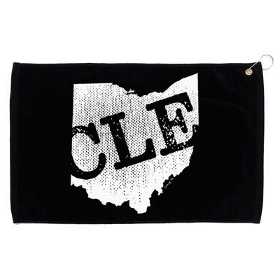 Cle Ohio Cleveland Grommeted Golf Towel